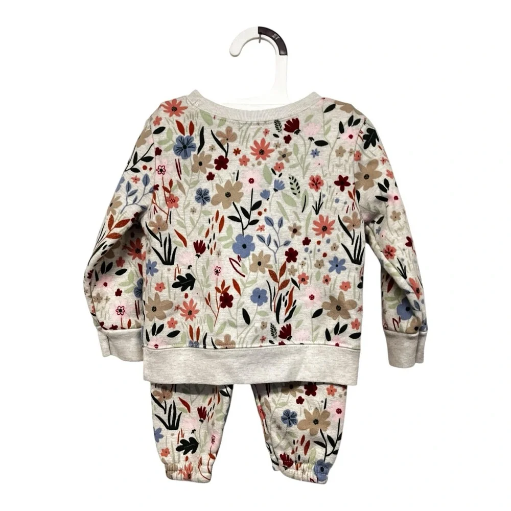 Garanimals |‎ Floral Spring 2 piece Set Outfit Long Sleeve  Shirt Pull On Pants